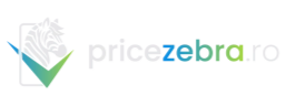 Logo PriceZebra.ro - un cap de zebră într-un simbol de bifă, reprezentând verificarea prețurilor